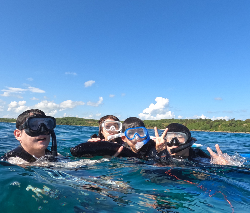 冒険ボートシュノーケリング