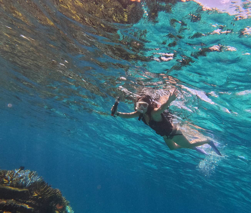 冒険ボートシュノーケリング