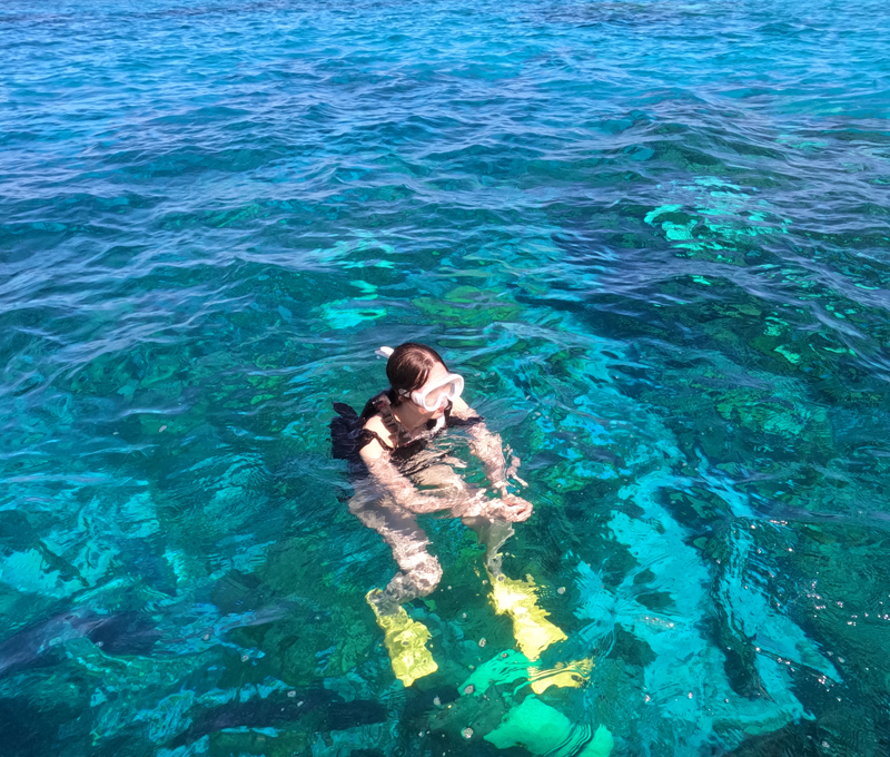 冒険ボートシュノーケリング